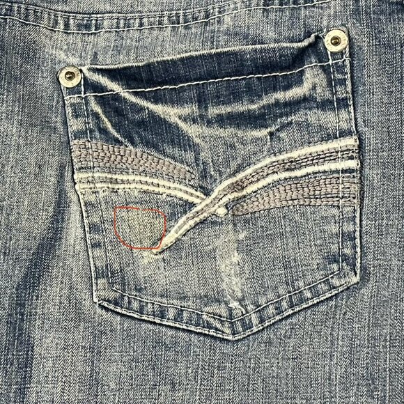 Tyte‎ Y2K blue denim shorts Size 5 - Picture 3 of 8